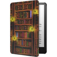 SaharaCase - Folio Case for Amazon Kindle Paperwhite (11th Generation - 2021-2023 release) - Brown - Left_Zoom