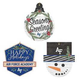 Jardine - Air Force Falcons Ornament Bundle - White
