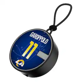 Keyscaper - Jimmy Garoppolo Los Angeles Rams Bluetooth IP67 Waterproof Speaker - Black