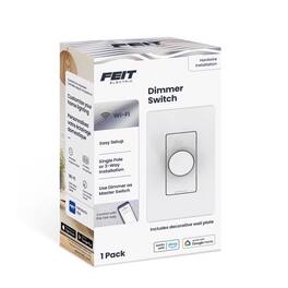 FEIT ELECTRIC - Feit Rotary Smart Enabled Dimmer Switch 1 pk - White