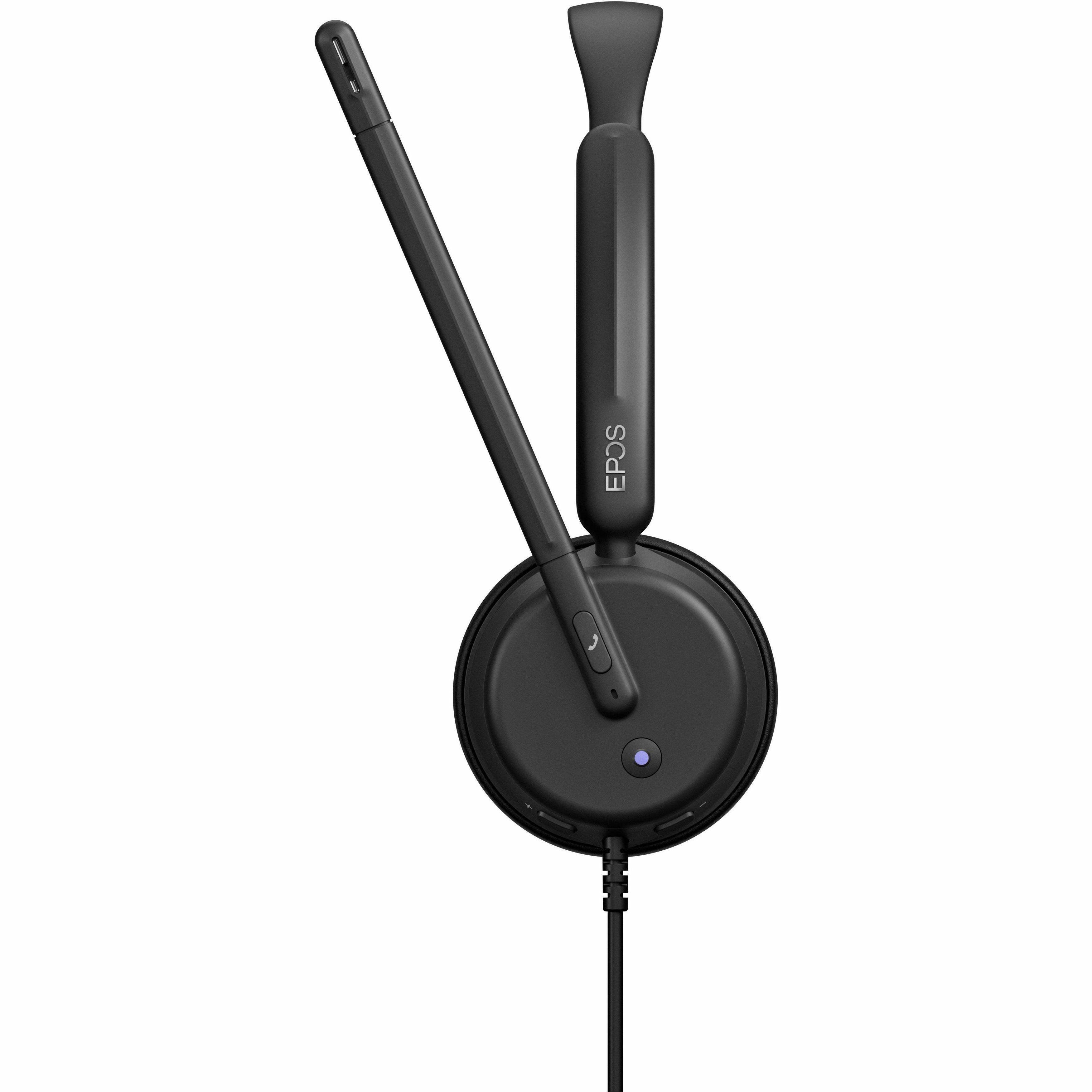 Alt View 1. EPOS - EPOS IMPACT 430T Headset - Microsoft Teams Certification - Mono - USB Type C - Wired - 32 Ohm - 20 Hz to 20 kHz - On-ear - Black.