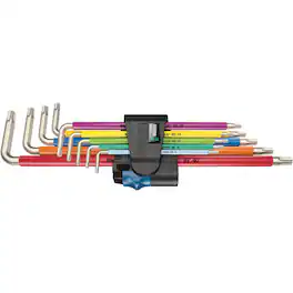 Wera - 3967/9 TX SXL Multicolour HF Stainless 1 L-Key Set, 9 Pieces - Multi