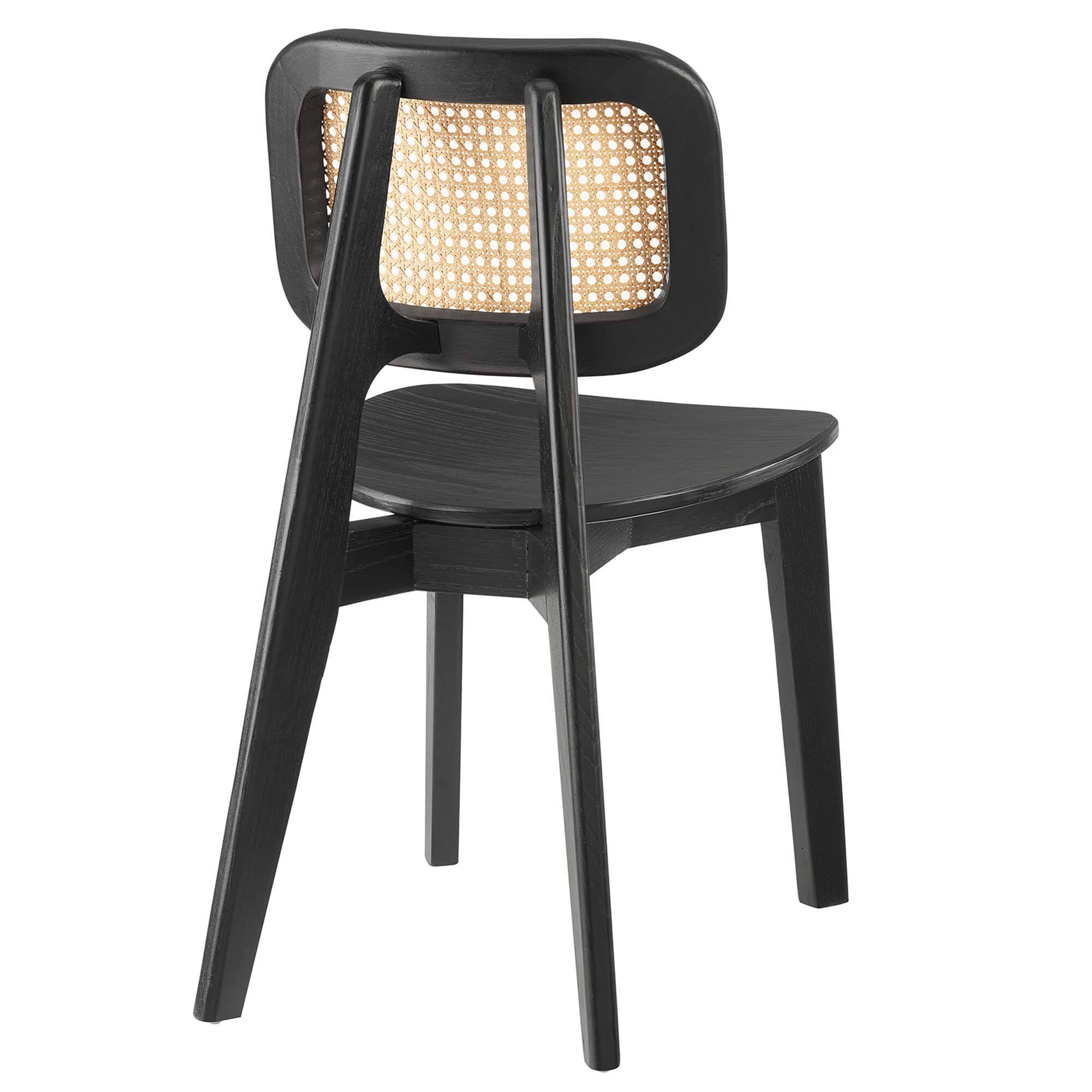 Alt View 2. Modway - Habitat Wood Dining Side Chair Set of 2 by Modway - Black.