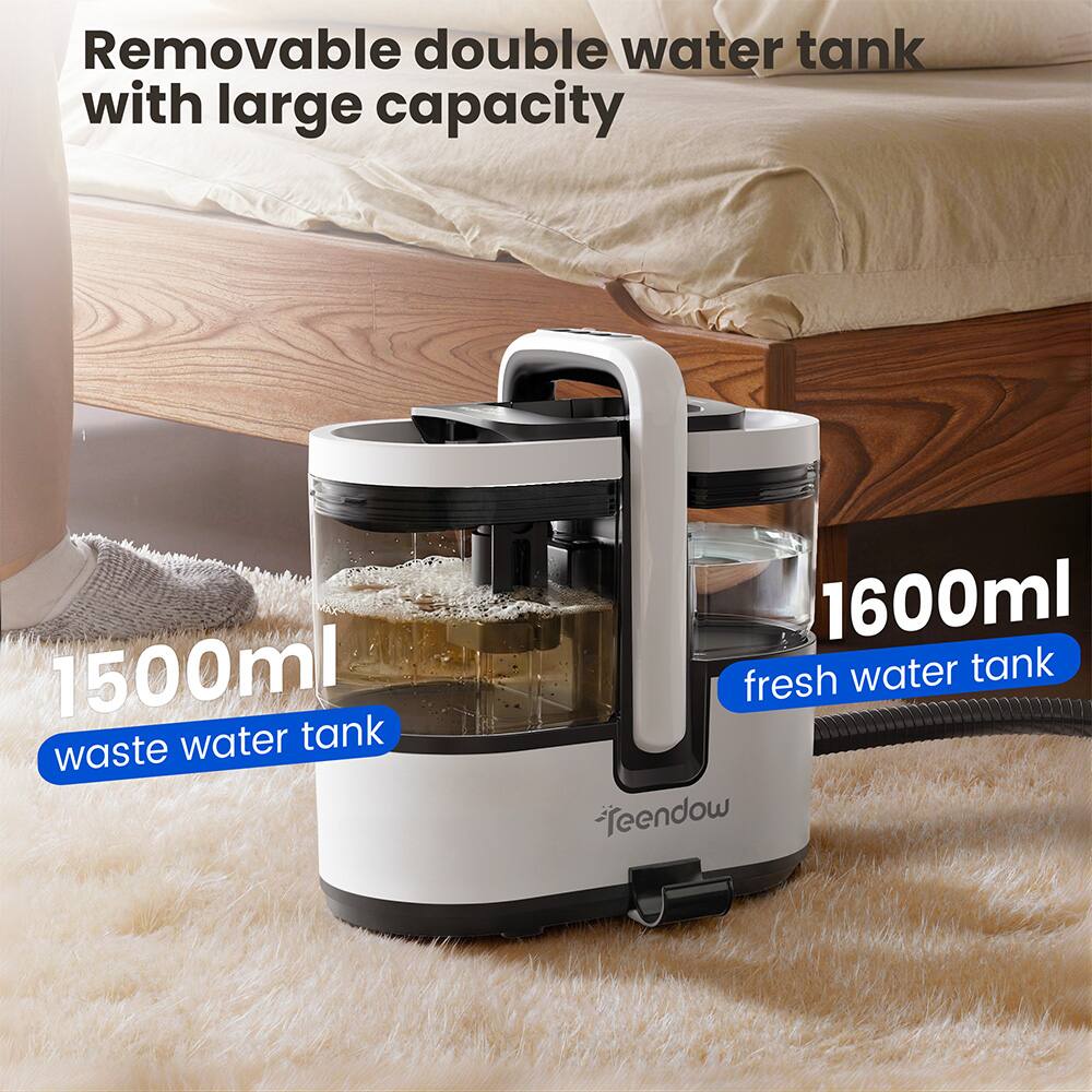 Removable double water tank with large capacity

1500ml waste water tank

1600ml fresh water tank

feendow