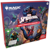 MAGIC THE GATHERING, MARVEL SPIDER-MAN SHOWDOWN, SPIDEY'S SENSATIONAL SHOWDOWN, 13+, DS 2024, 5 COMBINE BORDERLESS CARDS TO MAKE THIS SCENE!, 6 SCENE CARDS, 3 PLAY BOOSTERS, 6 ART CARDS, DISPLAY EASEL