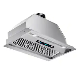 ZJKLA - 42 inches - Externally Vented - Range Hood Insert - Stainless Steel
