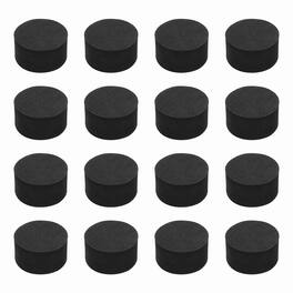 Unique Bargains - Single Sided Speaker Isolation Pads 35x20mm Round EVA Acoustic Foam Anti-Vibration Feet for Speaker Subwoofer, 16pcs - Black