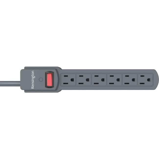 Kensington - 6-Outlet Power Strip - 6 x AC Power - 4 ft Cord - Unknown
