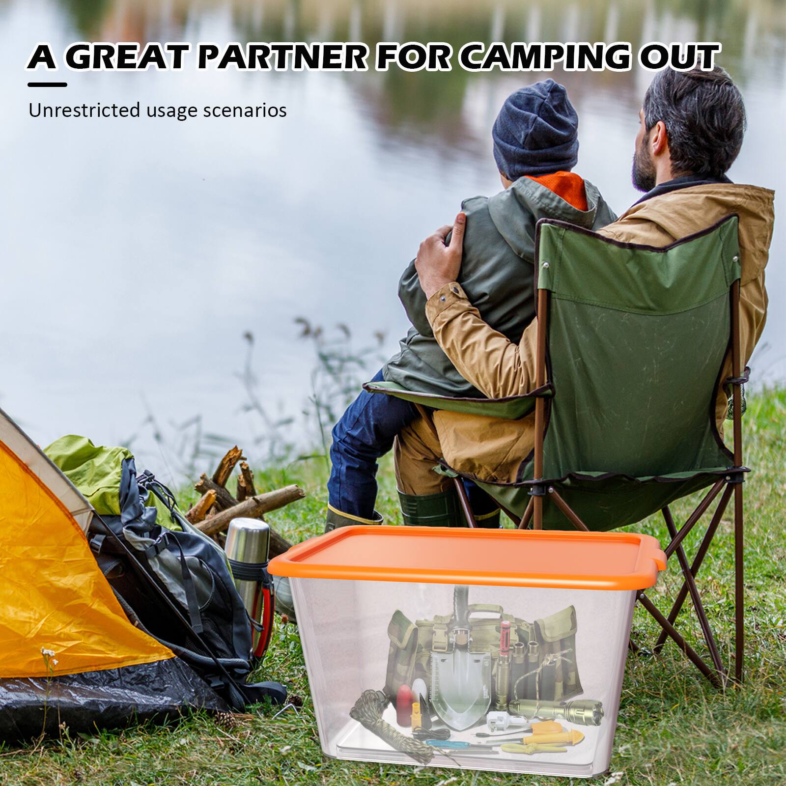A GREAT PARTNER FOR CAMPING OUT  
Unrestricted usage scenarios
