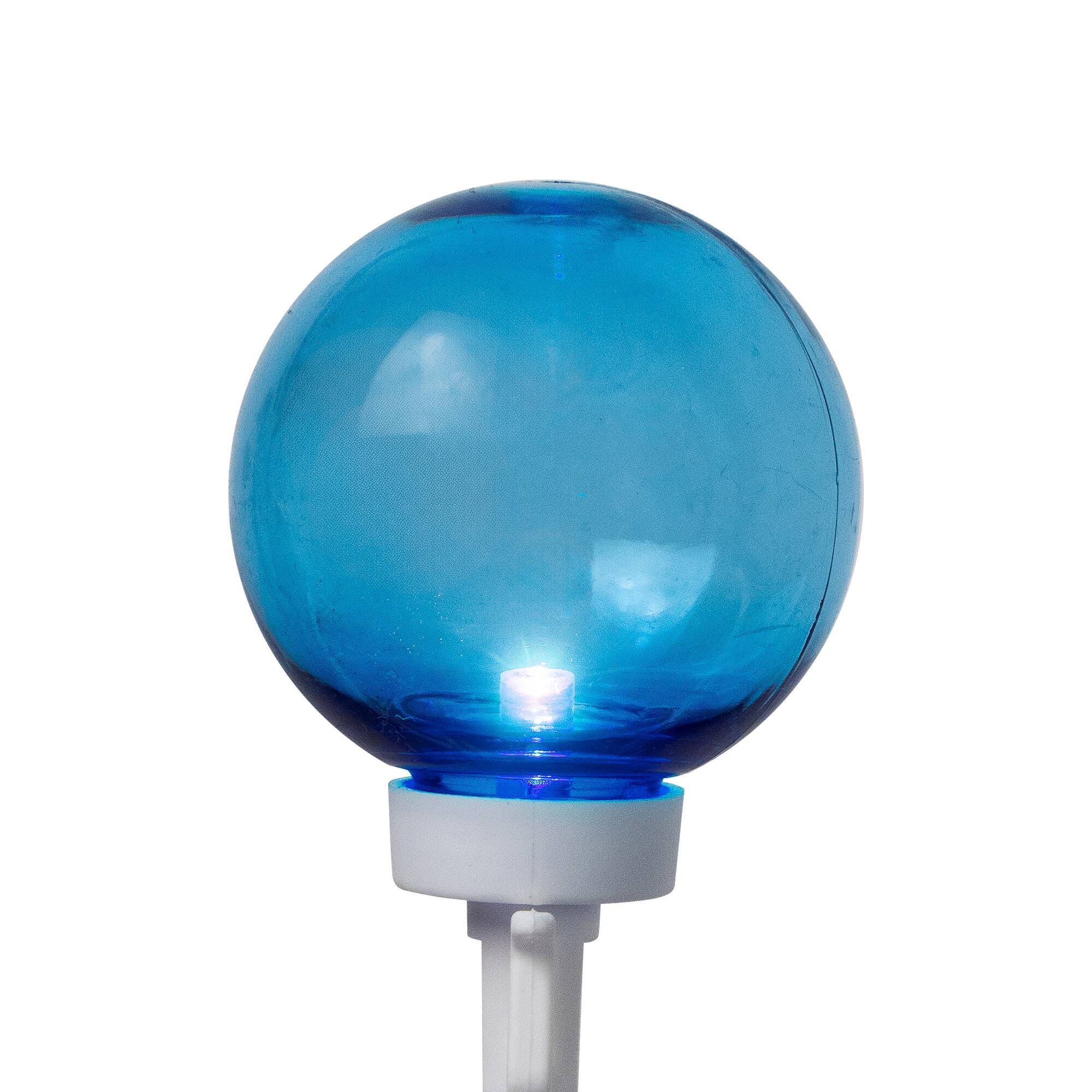 Alt View 7. Northlight - Patriotic LED G40 Christmas Lights - Red, White and Blue - 11' White Wire - 25ct - Blue.