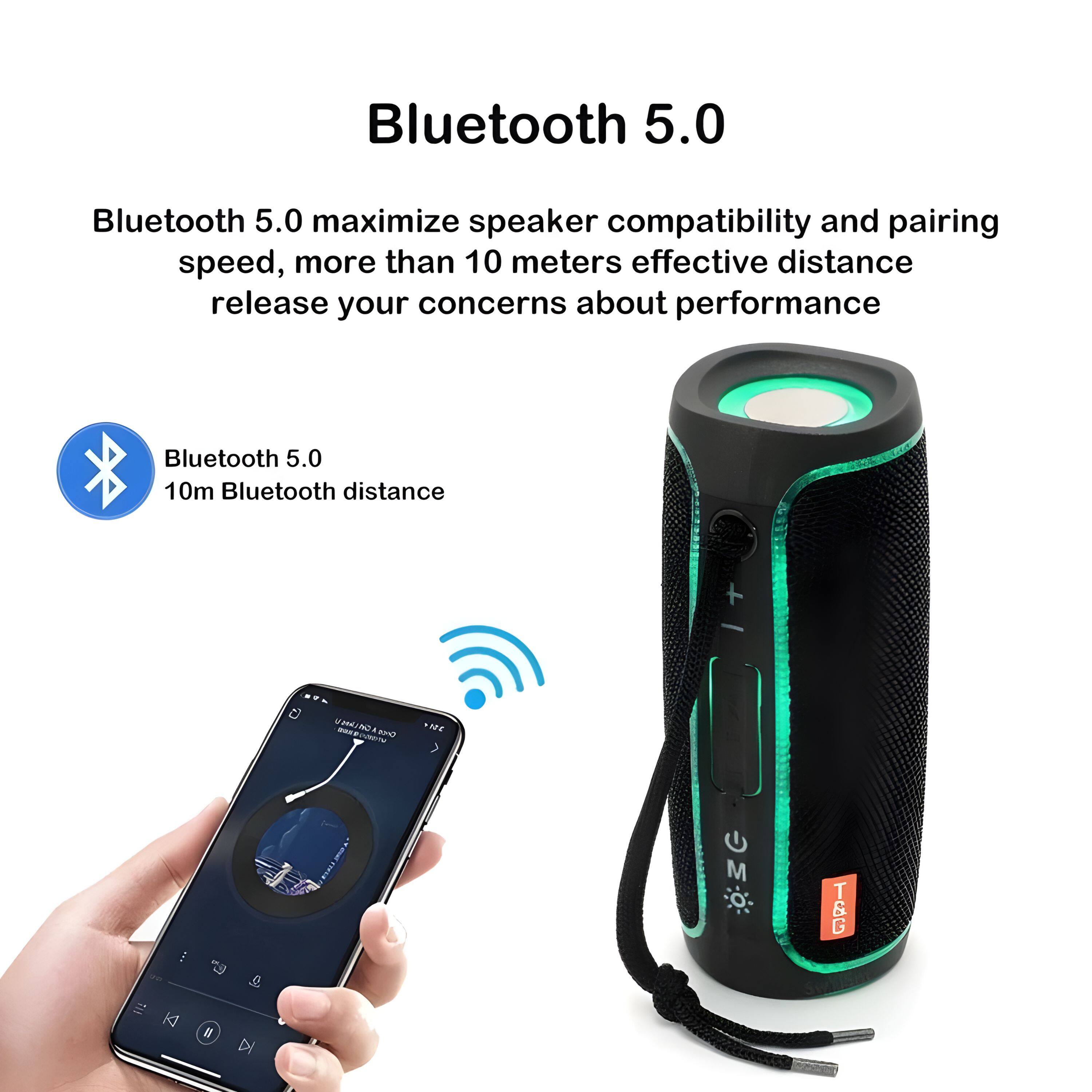 Bluetooth 5.0

Bluetooth 5.0 maximize speaker compatibility and pairing speed, more than 10 meters effective distance release your concerns about performance

Bluetooth 5.0  
10m Bluetooth distance