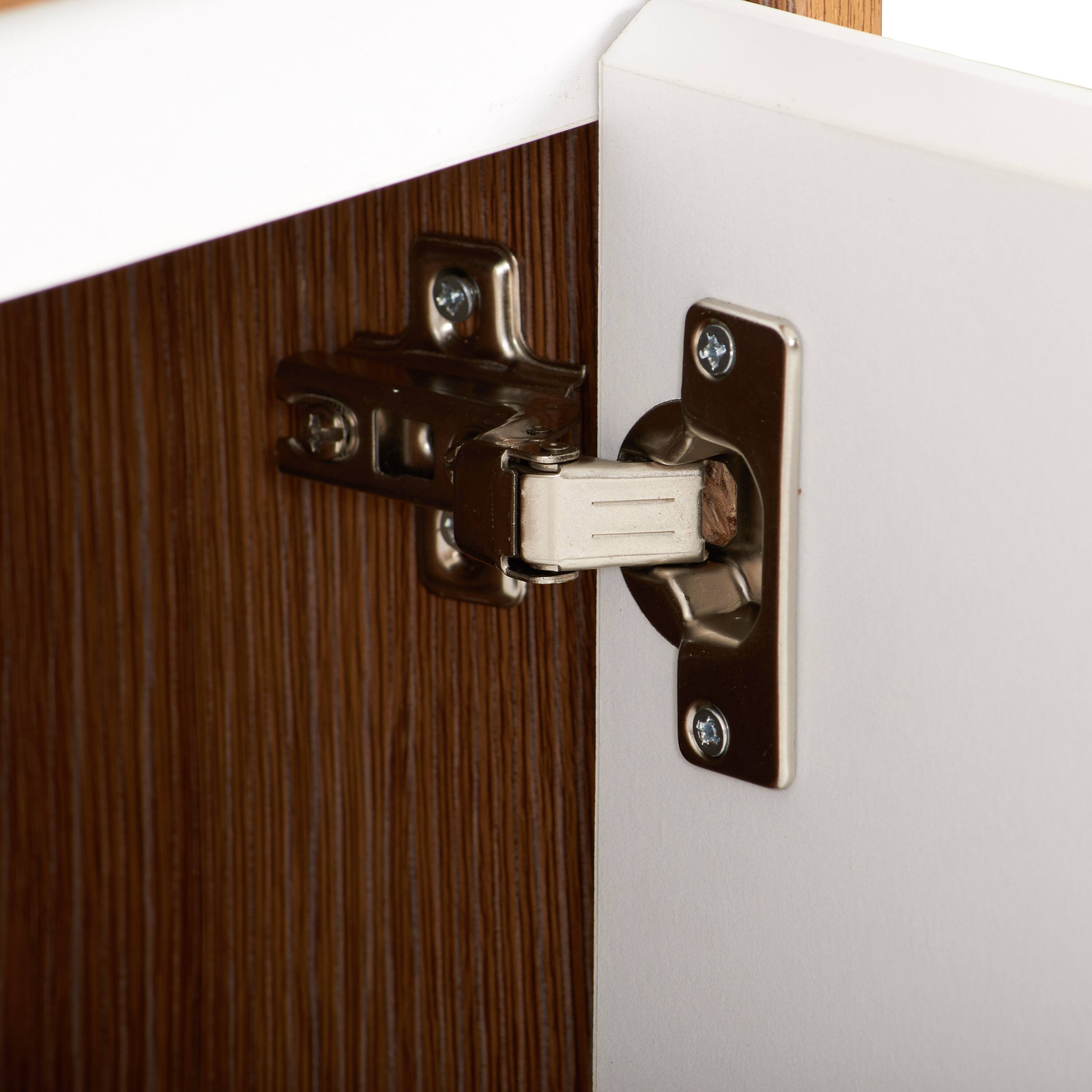 Alt View 14. CorLiving - Fort Worth TV Stand with Cabinets for Most TVs up to 68" - Dark Brown.