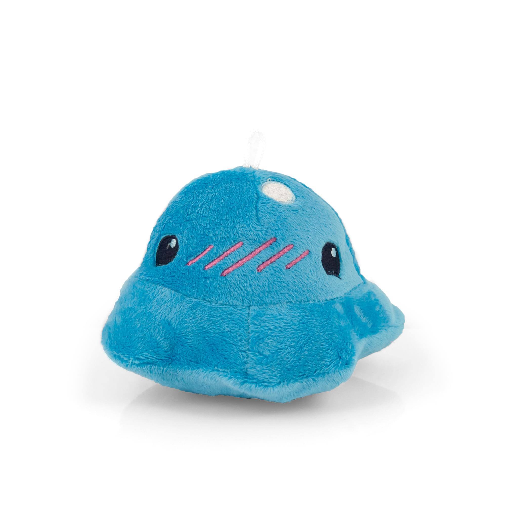 Front. Imaginary People - Slime Rancher Puddle Slime Plush Collectible | Soft Plush Doll | 4-Inch Tall - Blue.