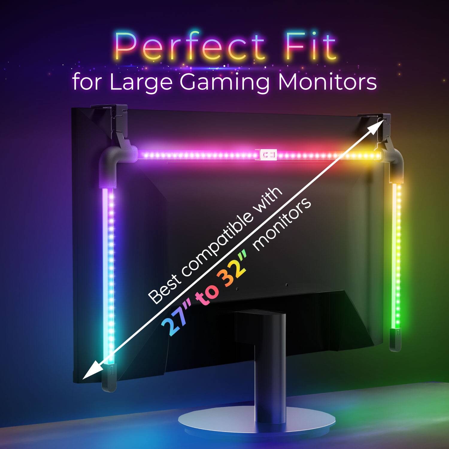 Perfect Fit for Large Gaming Monitors with Best 27" to 32" compatible monitors
