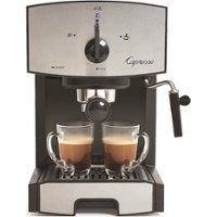 Capresso - EC50 Espresso Machine with 15 bars of pressure and Milk Frother - Stainless Steel - Front_Zoom