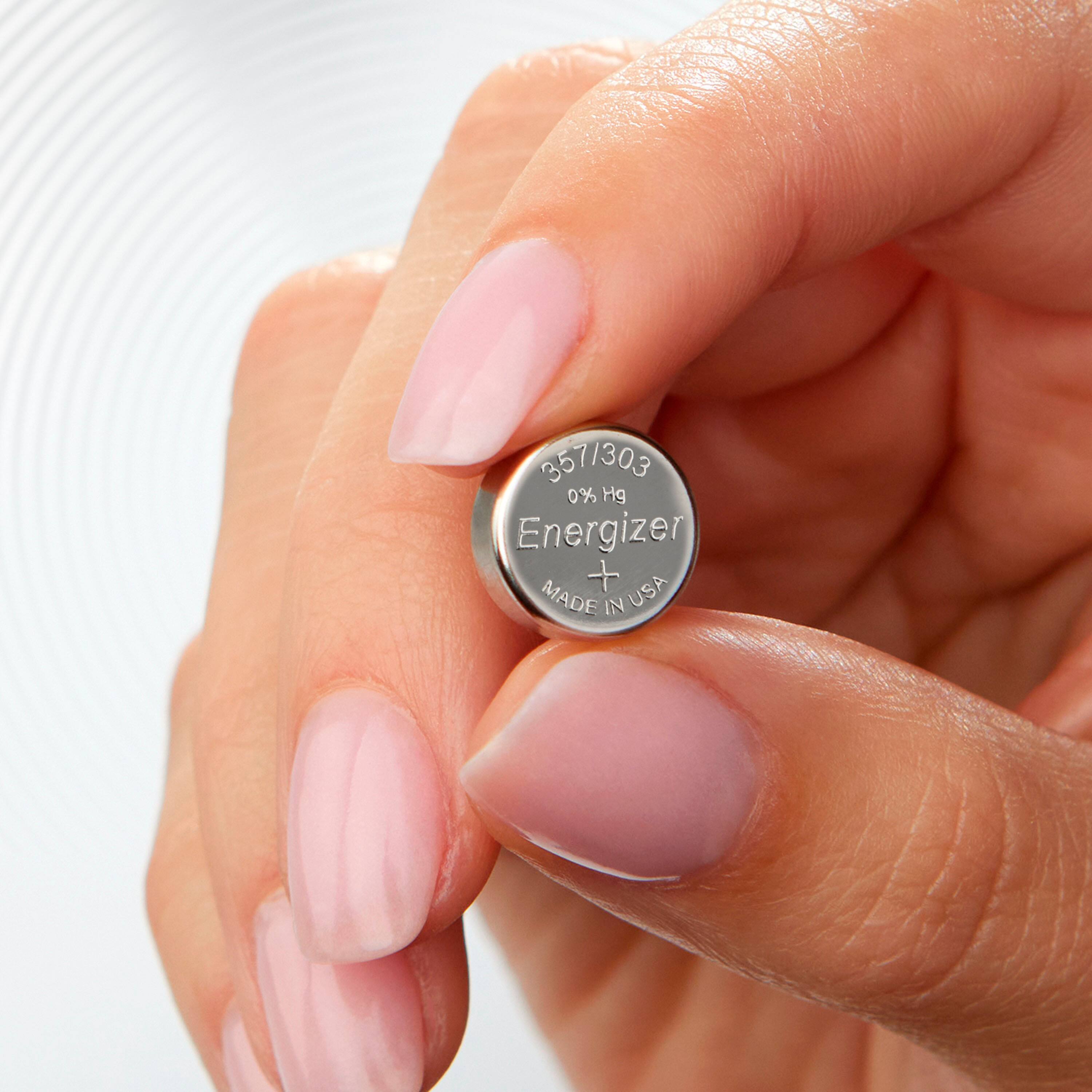 Alt View 11. Energizer - 357/303 Batteries (1 Pack), Button Cell Batteries - Silver.