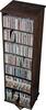 Prepac - Ashlin 512-Disc 2-Sided Spinning Multimedia Tower - Espresso-Angle_Standard