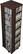 Angle. Prepac - Ashlin 1040-Disc 4-Sided Spinning Multimedia Tower - Espresso.