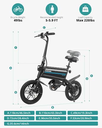 GoTrax Z4 SWIFT Foldable eBike w/ 25mi Max Operating Range and GoTrax Z4 SWIFT Foldable eBike w/ 25mi Max Operating Range and