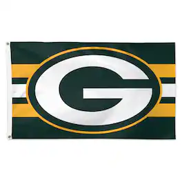 WinCraft - Green Bay Packers 3' x 5' Horizontal Stripe 1-Sided Deluxe Flag - Multicolor
