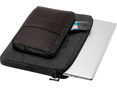 Alt View 1. HP - Polyester Laptop Sleeve for 15.6" Laptops/Brown - Black.