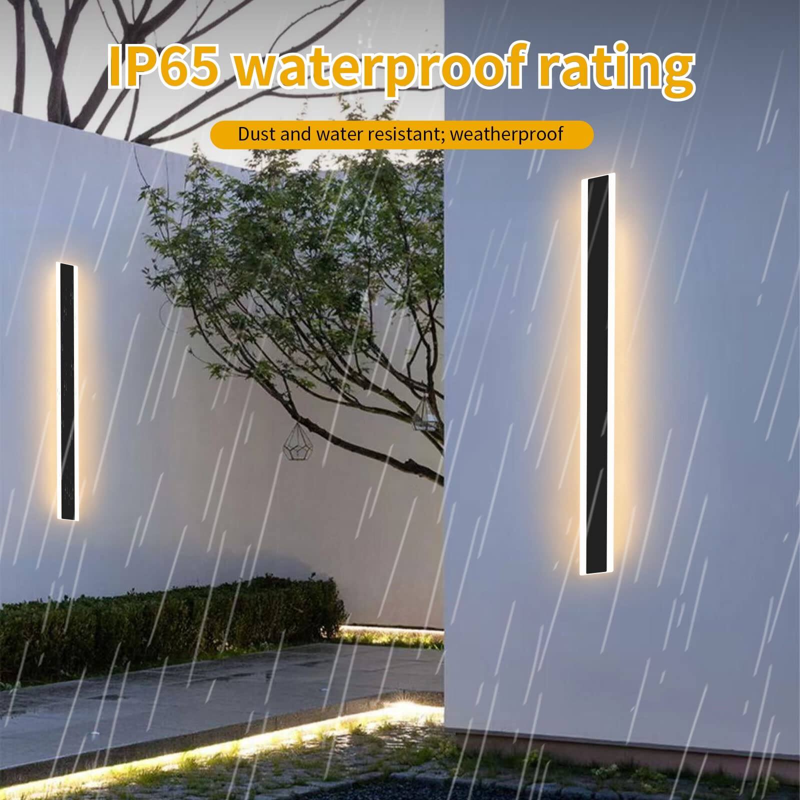 IP65 waterproof rating  
Dust and water resistant; weatherproof