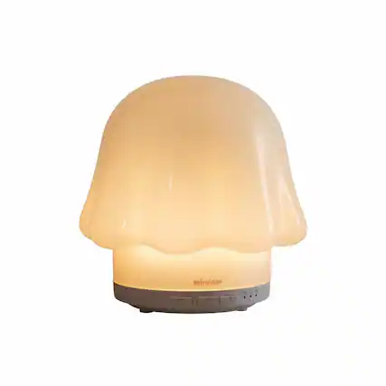 Front. FINEAK - 120ml Cream White Glass Essential Oil Diffuser | Timer & Night Light.