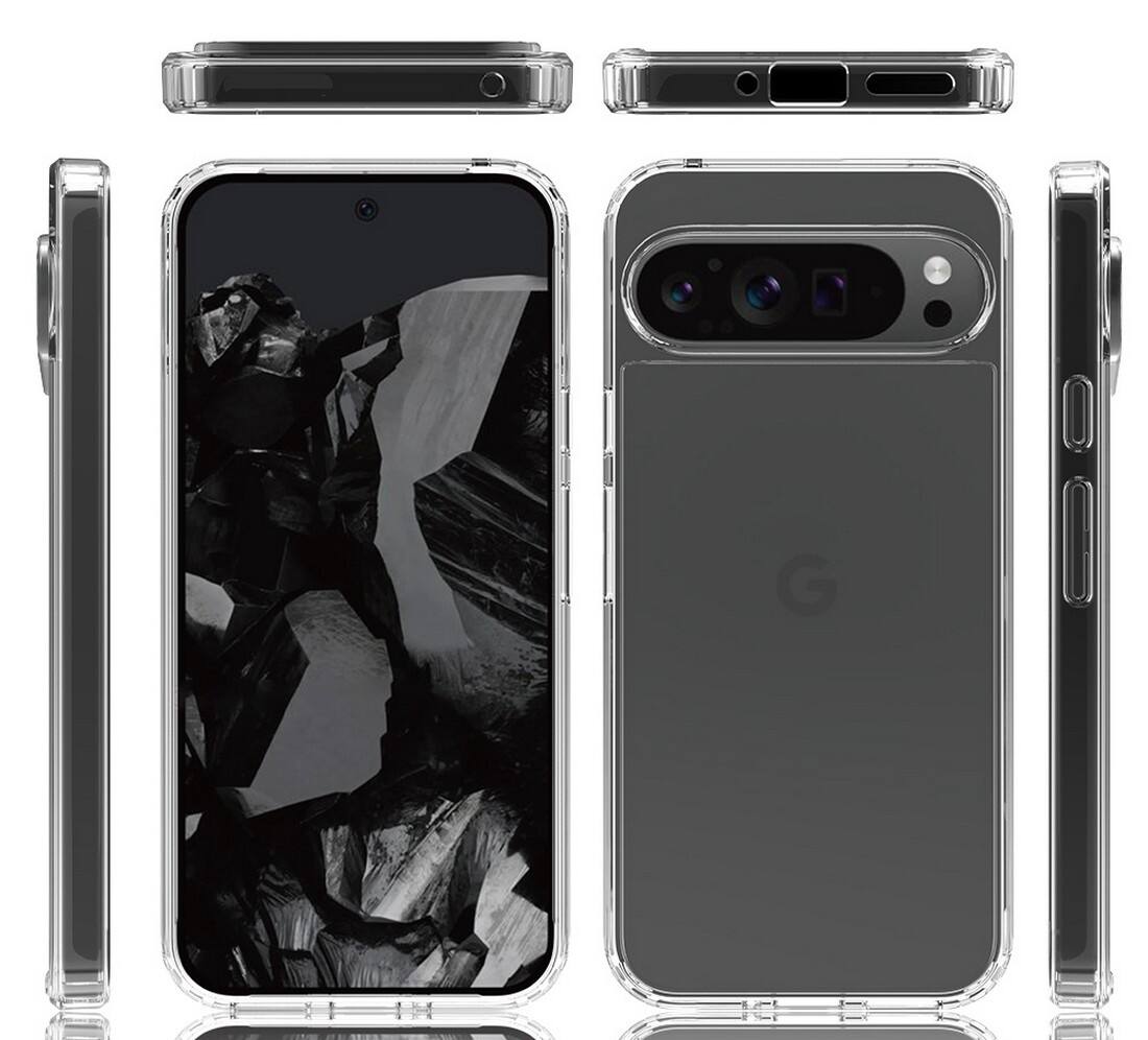 Alt View 7. Nakedcellphone - Clear Case for Google Pixel 9 Pro XL - Clear.