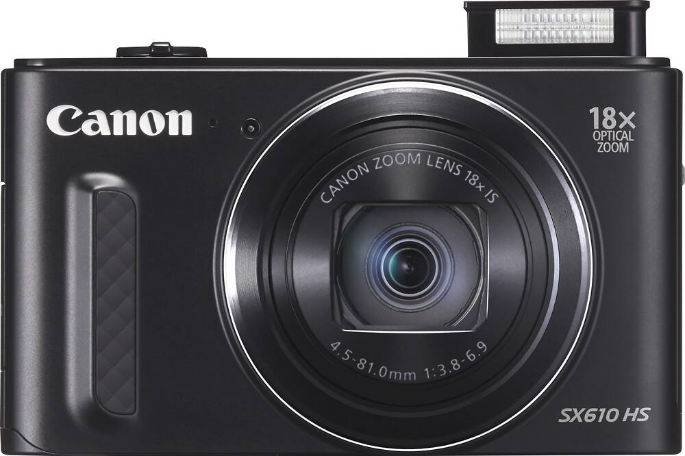 Best Buy: Canon PowerShot SX610 HS 20.2-Megapixel Digital Camera Black  0111C001