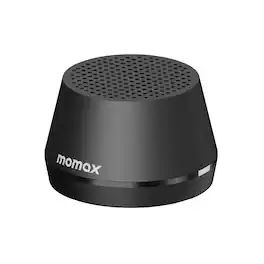 Momax - 1-Vibe Go Lite Mini Portable Bluetooth Speaker - Magnetic Waterproof Speaker with Balanced Sound - Black