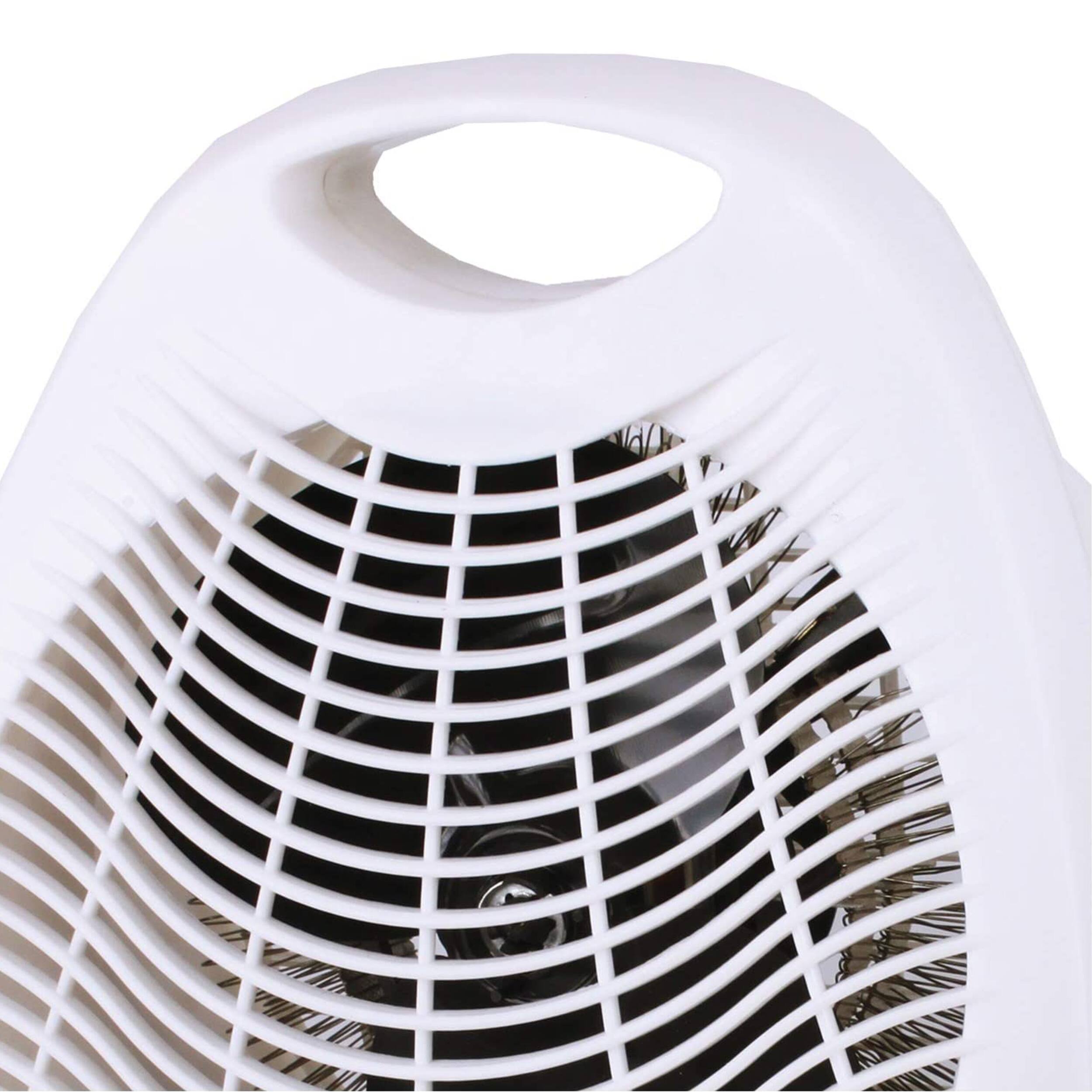Alt View 3. Brentwood - Brentwood 1500 watt 2 in 1 Fan Heater - White.