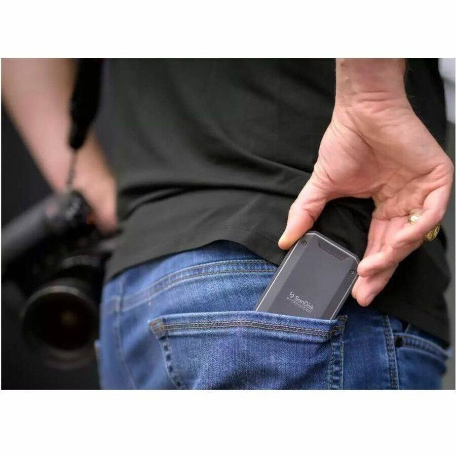 Alt View 2. SANDISK - PRO-G40 EXT SSD THUNDERBOLT USB-C 3000MB/S EXFAT 4X6 BOX.