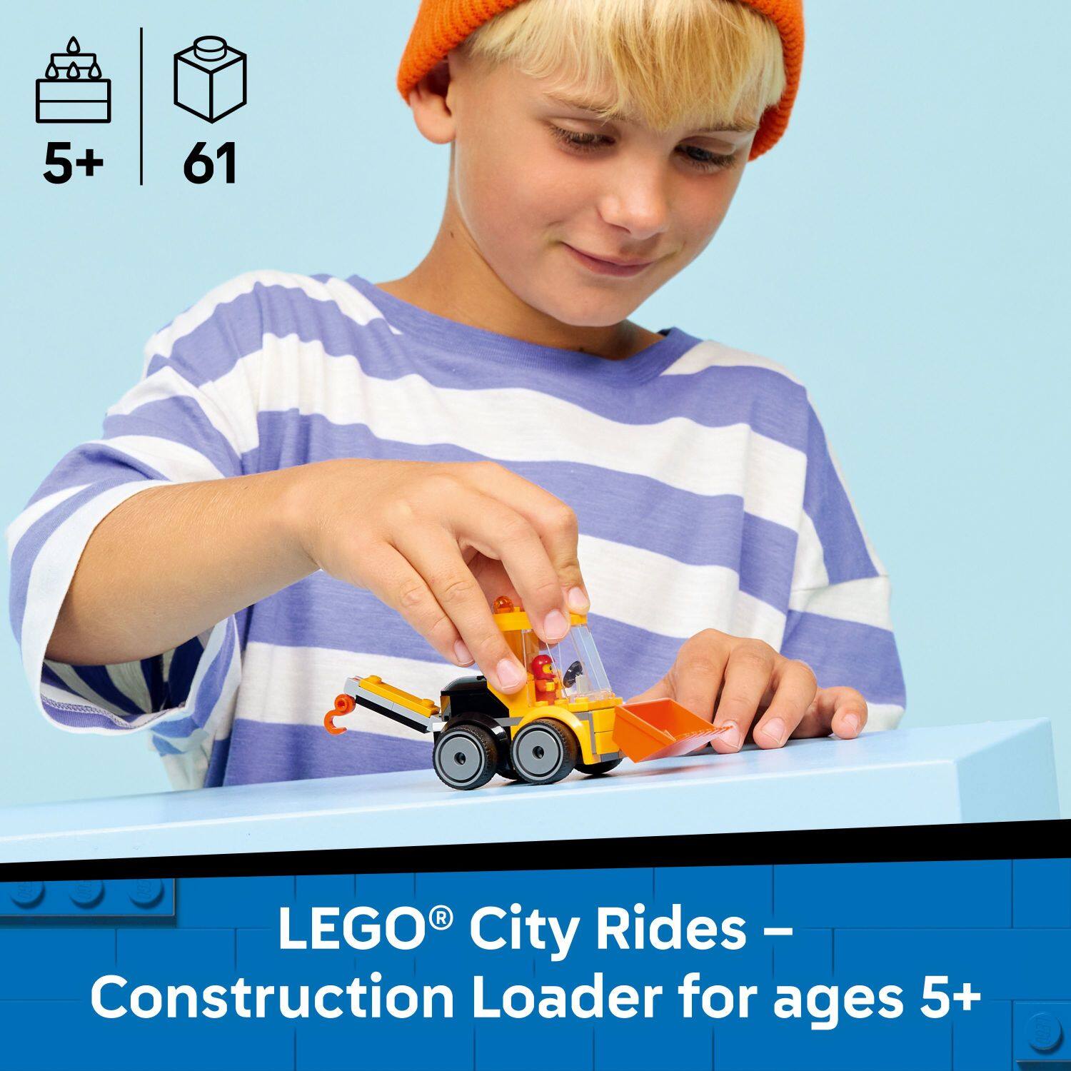 5+ 61 LEGO City Rides - Construction Loader for ages 5+