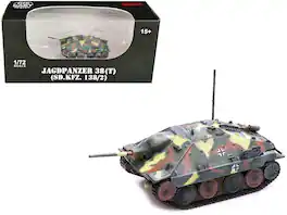 Jagdpanzer 38(T) SD.Kfz. 138/2 Hetzer Tank Destroyer Camouflage "German Army World War II" 1/72 Diecast Model by Legion - Multicolor