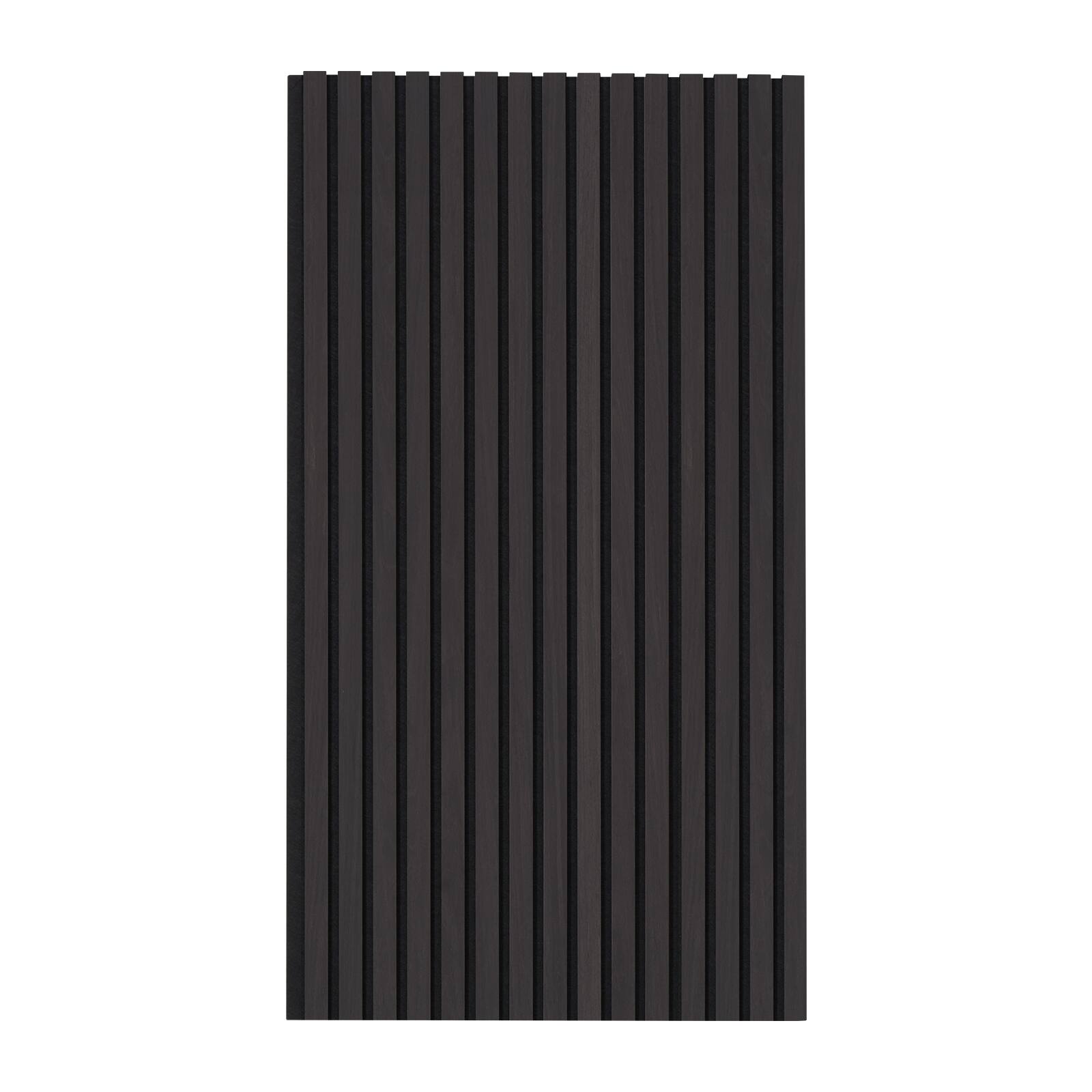 Alt View 5. VEVOR - Wood Slat Acoustic Panels, 23.6 x 47.2 inch,MDF Accent Wooden Wall Panels for Modern Interior Wall Decor,Faux Wood Wall - Black Oak.