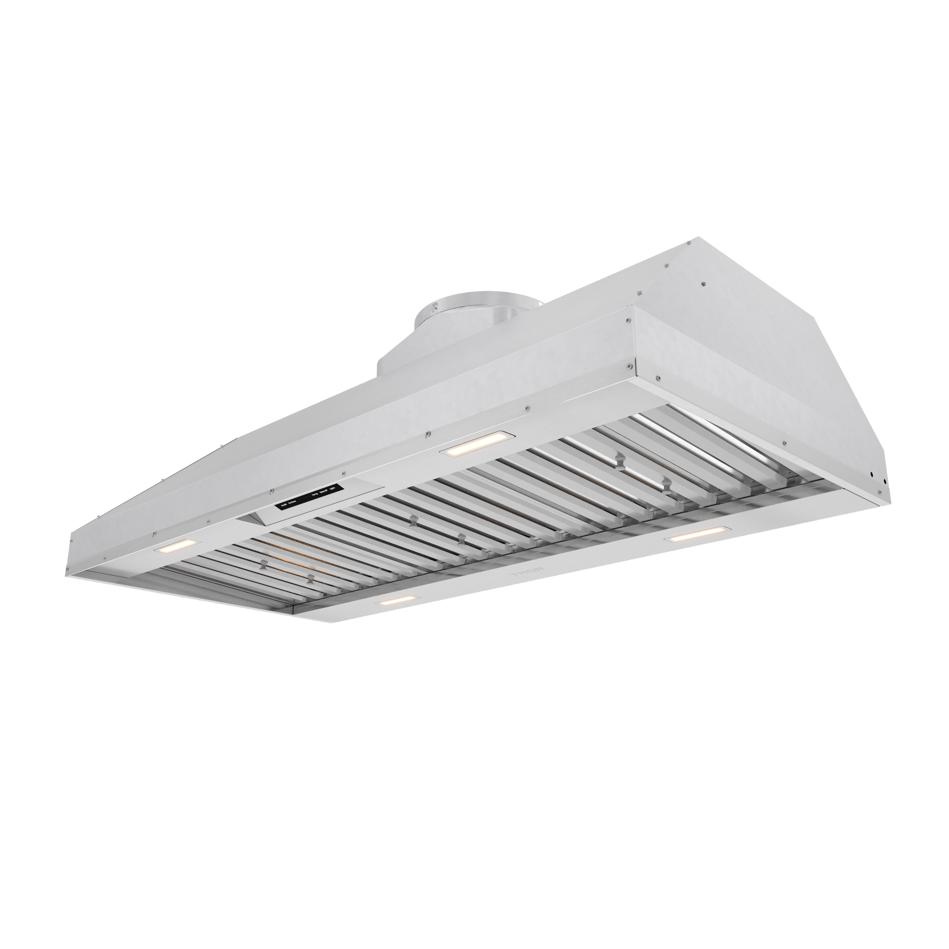Angle. Thor Kitchen - 36 Inch 1200 CFM Liner Range Hood - Stainless steel.