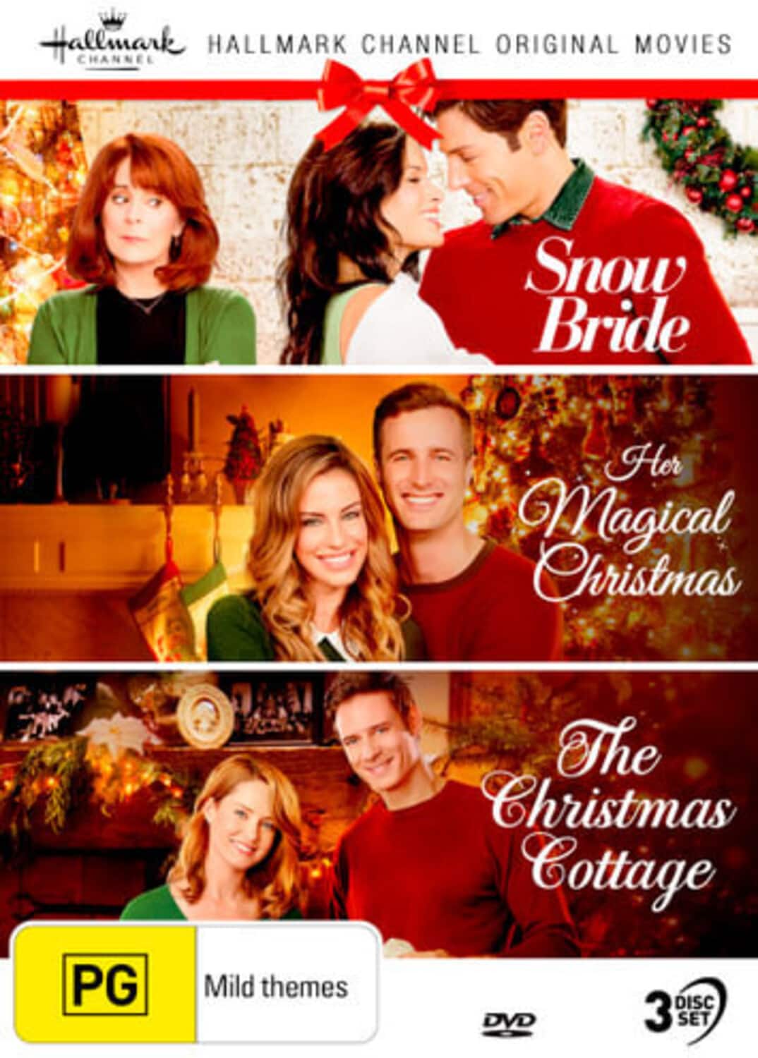 Hallmark Xmas Collection 21: Snow Bride / Her Magical Christmas / Christmas Cottage - DVD