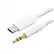 Front. Stock Preferred - USB-C to 3.5mm AUX Audio Adapter Cable/White - White.