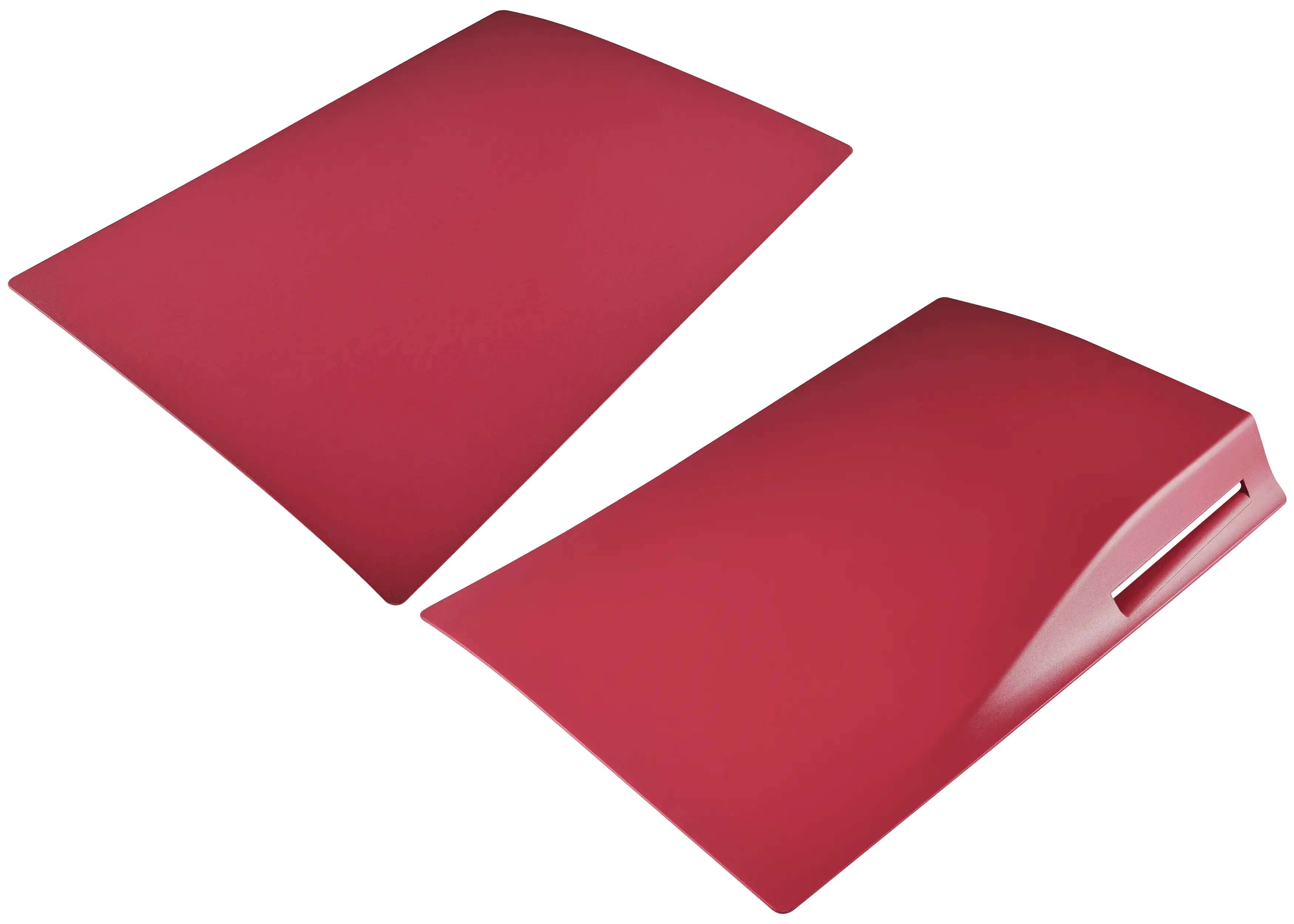 Alt View 1. MobileSentrix - Faceplate Covers (Top & Bottom) Replacement Compatible For PlayStation 5 (1000 / 1100 / 1200) - Rose Red - Rose Red.