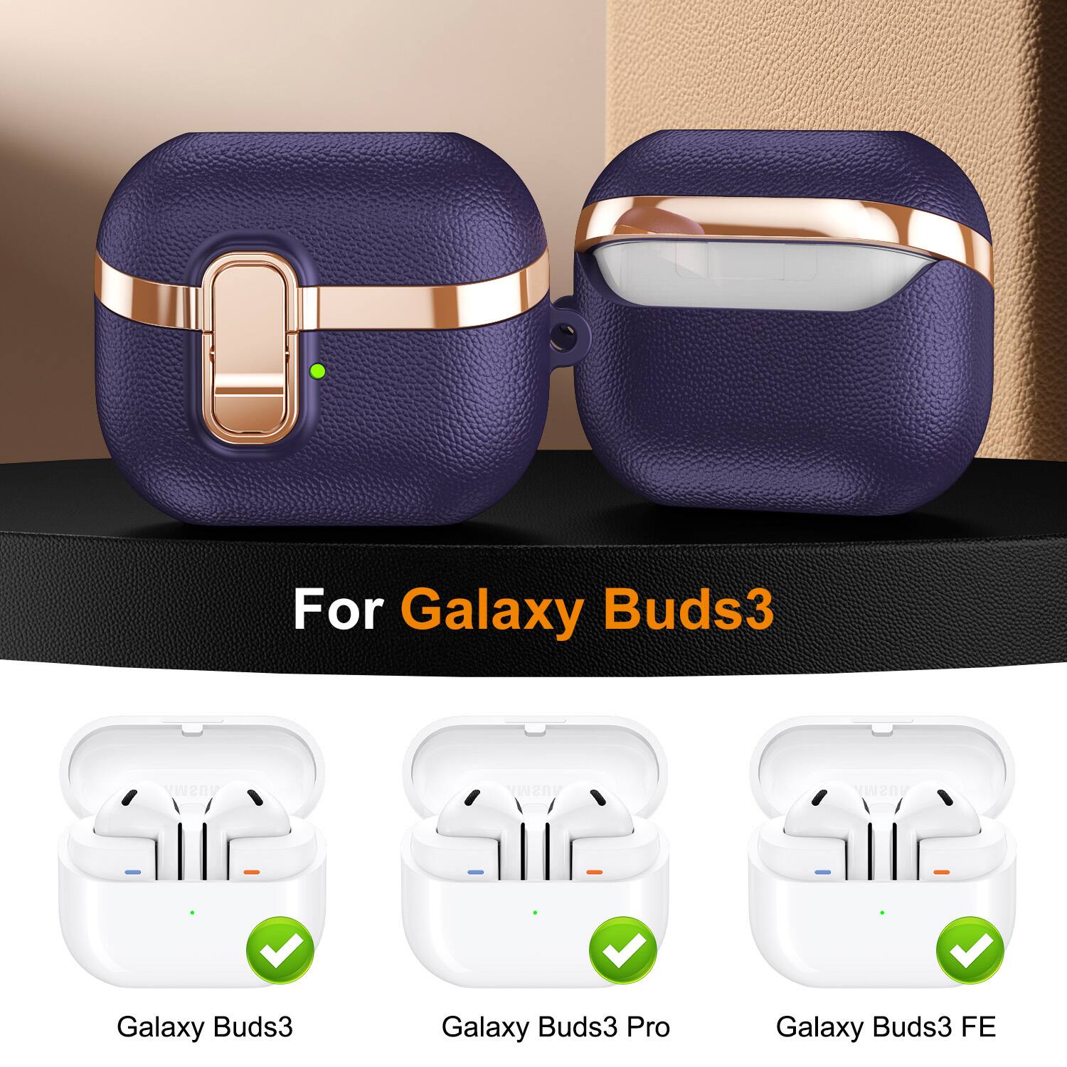 For Galaxy Buds3  
yw2n VOSW  
Galaxy Buds3  
Galaxy Buds3 Pro  
Galaxy Buds3 FE