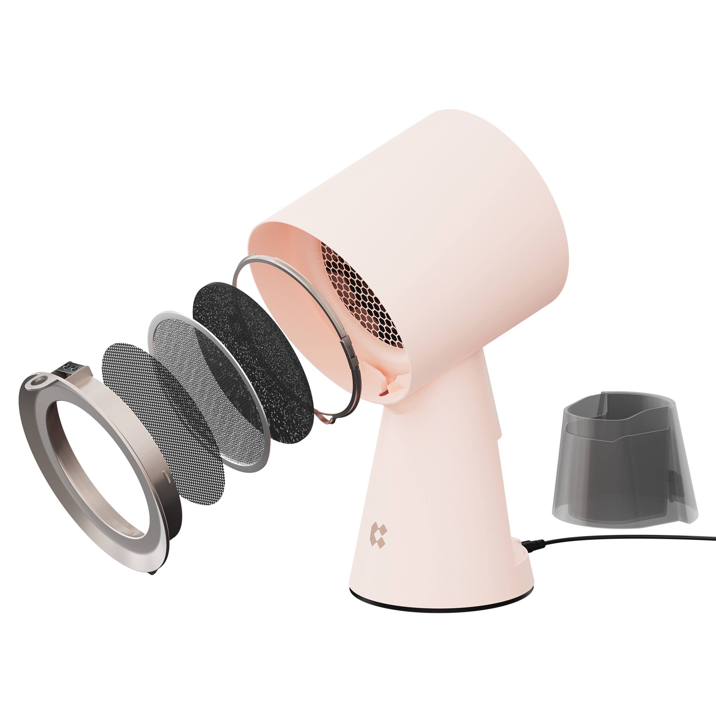 Back. Ciarra - HOOD TO GO Portable Mini Desktop Range Hood - Sakura Candy.