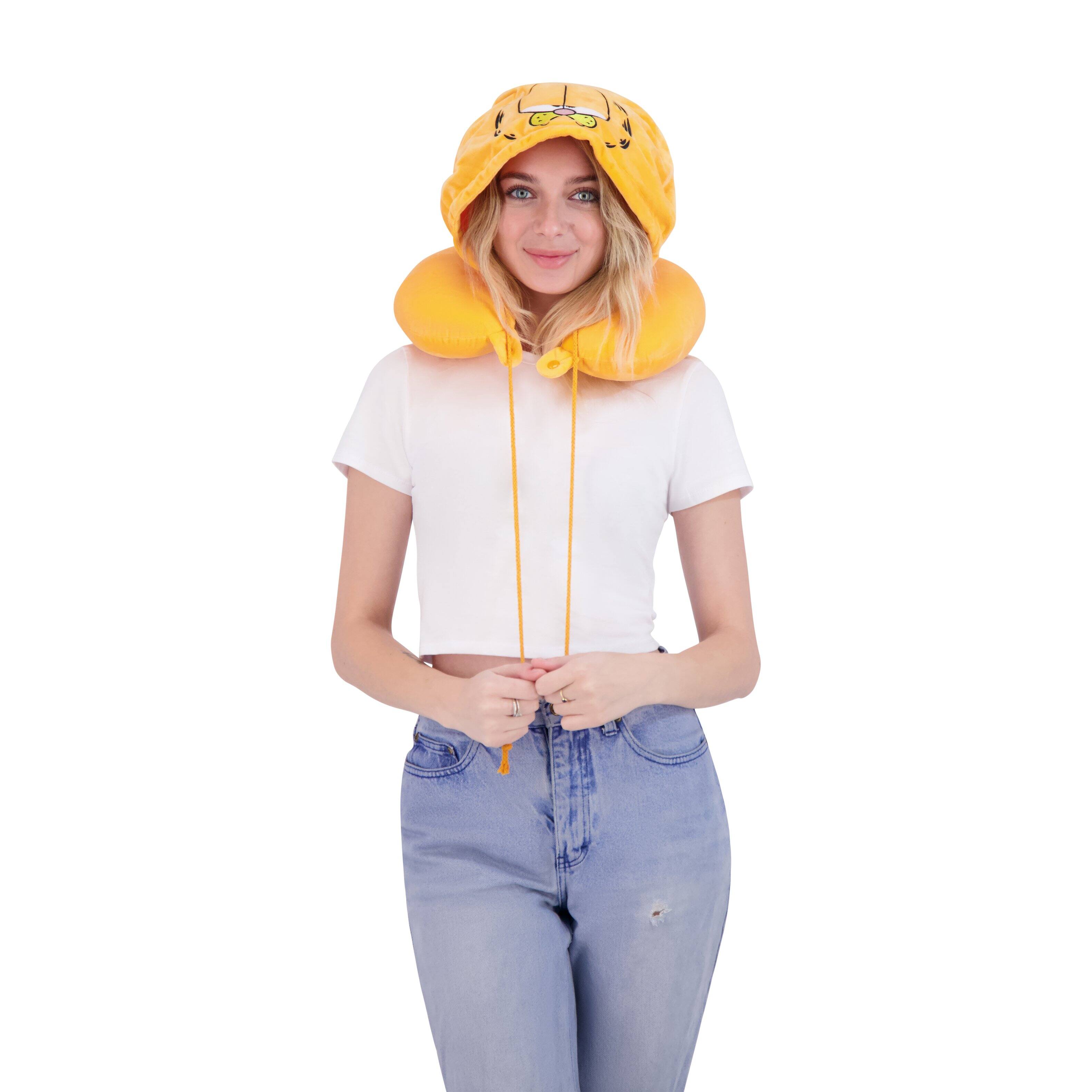 Alt View 1. Concept One - Garfield Hooded Travel Neck Pillow - ORANGEE.