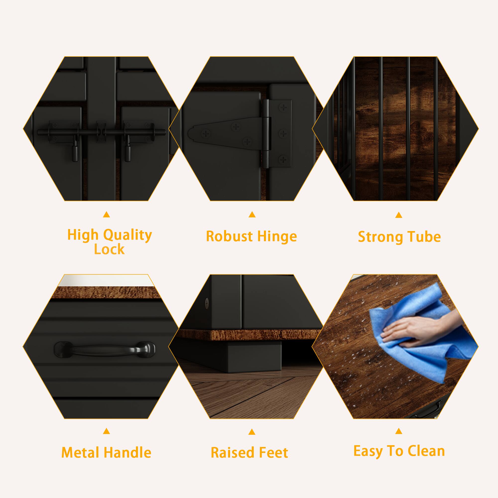 - High Quality Lock
- Robust Hinge
- Strong Tube
- Metal Handle
- Raised Feet
- Easy To Clean