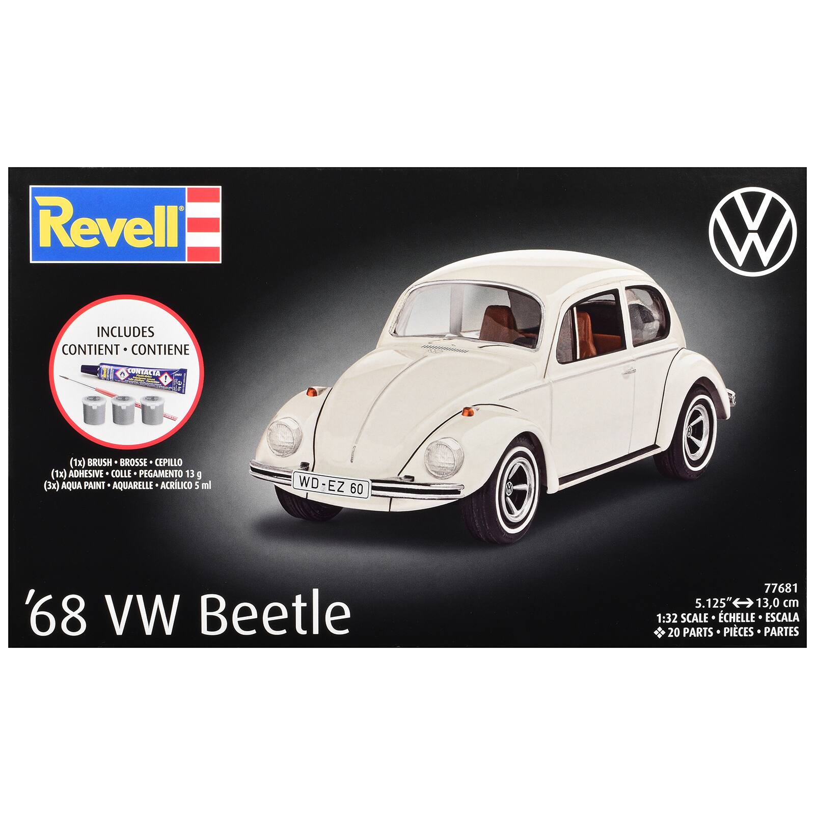 Level 3 Model Kit 1968 Volkswagen Beetle All-Included Kit 1/32 Scale Model by Revell price history on PriceWatchPro