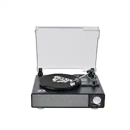 Victor - Amherst All-in-One 3-Speed Turntable with AudioStream, Dual Bluetooth 6.0, Stereo Speakers, USB MP3 Playback, RCA Out
