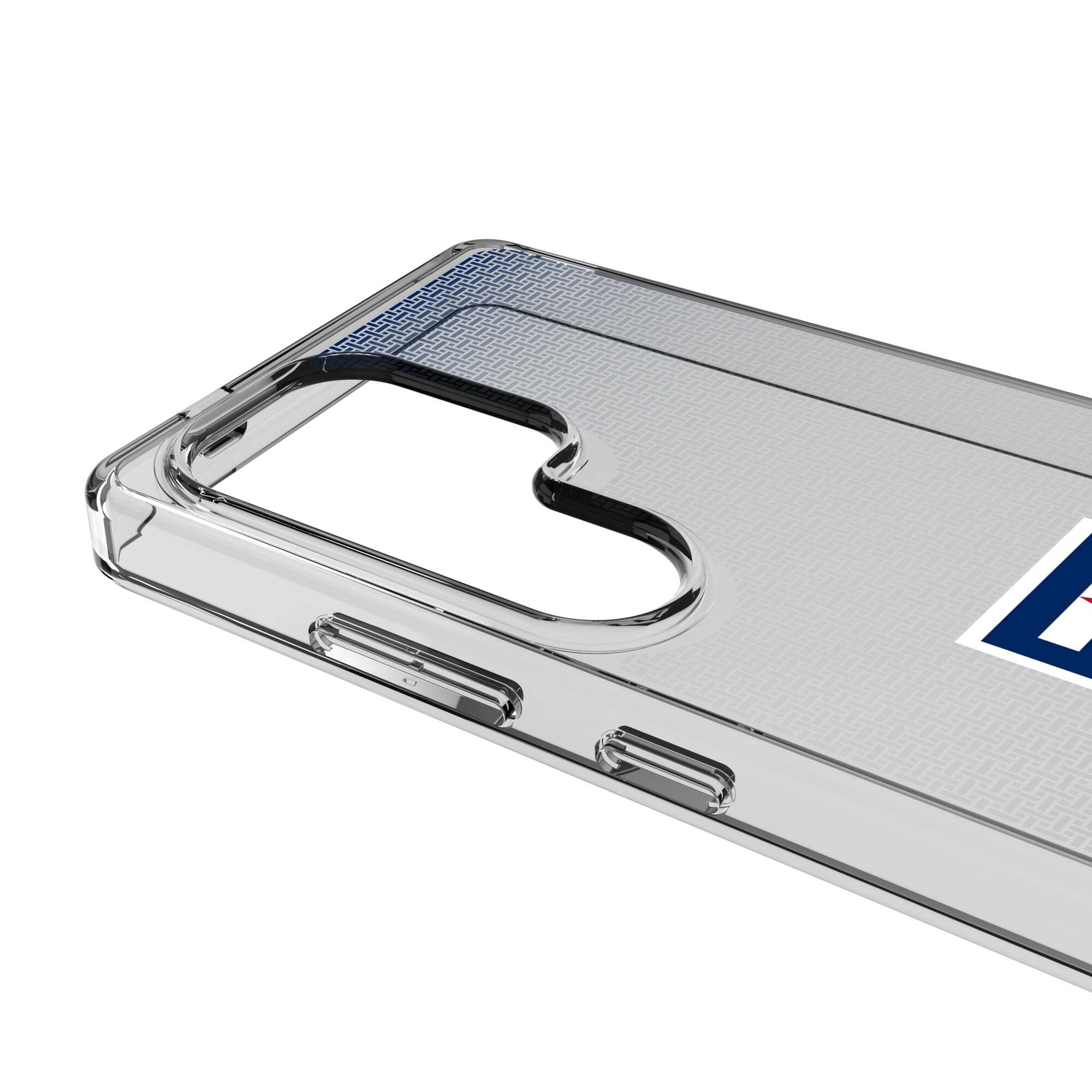 Alt View 2. Keyscaper - Arizona Wildcats Linen Logo Galaxy Clear Case - S22 - Multicolor.