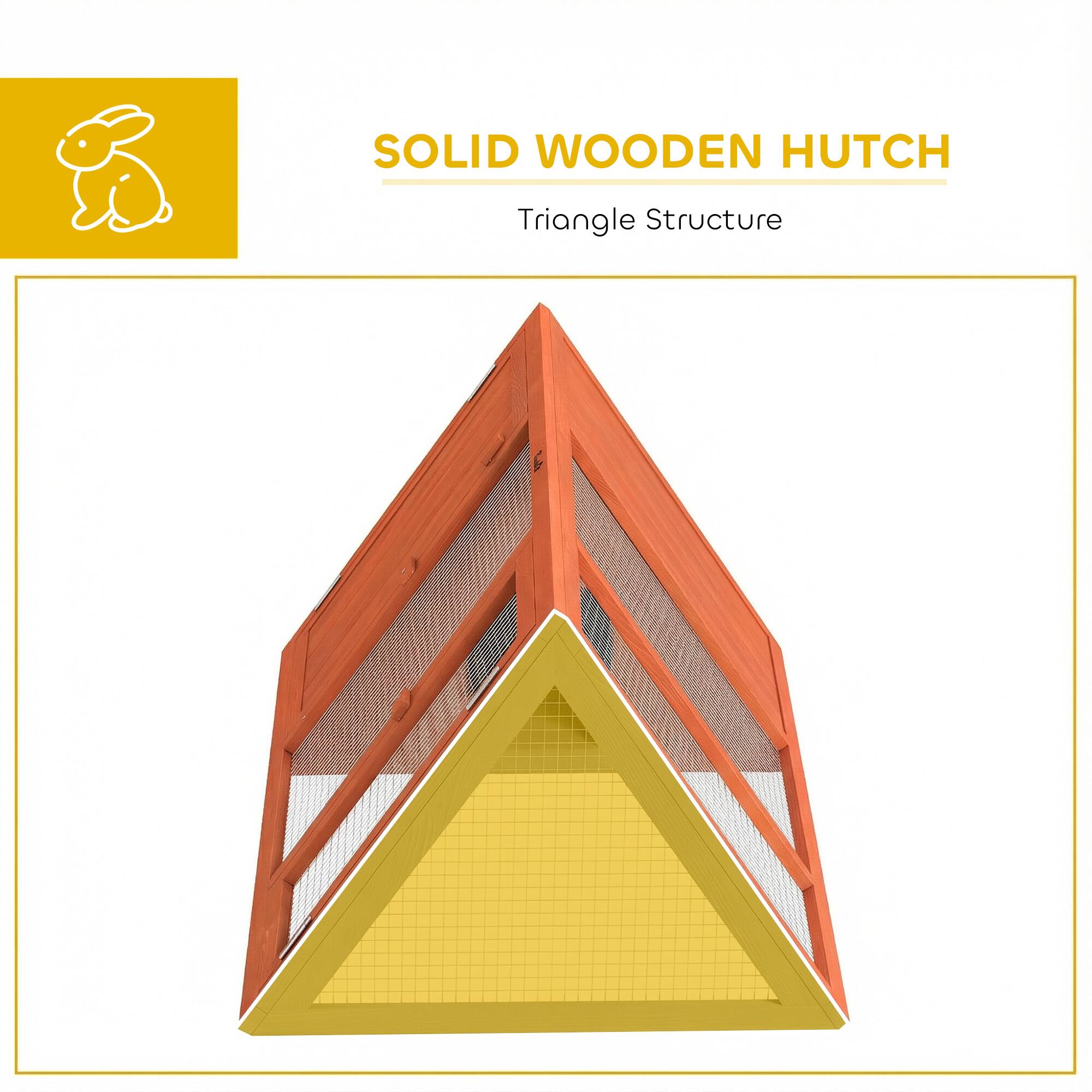 SOLID WOODEN HUTCH  
Triangle Structure