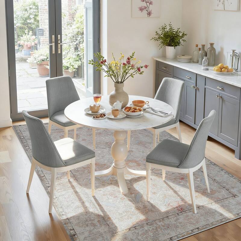 Back. RYHNUYNE - 5x7 Area Rugs Living Room Rug Washable Vintage Boho Rug No Slip Stain Resistant Soft Carpet Indoor Floor Floral Carpets - Painting.