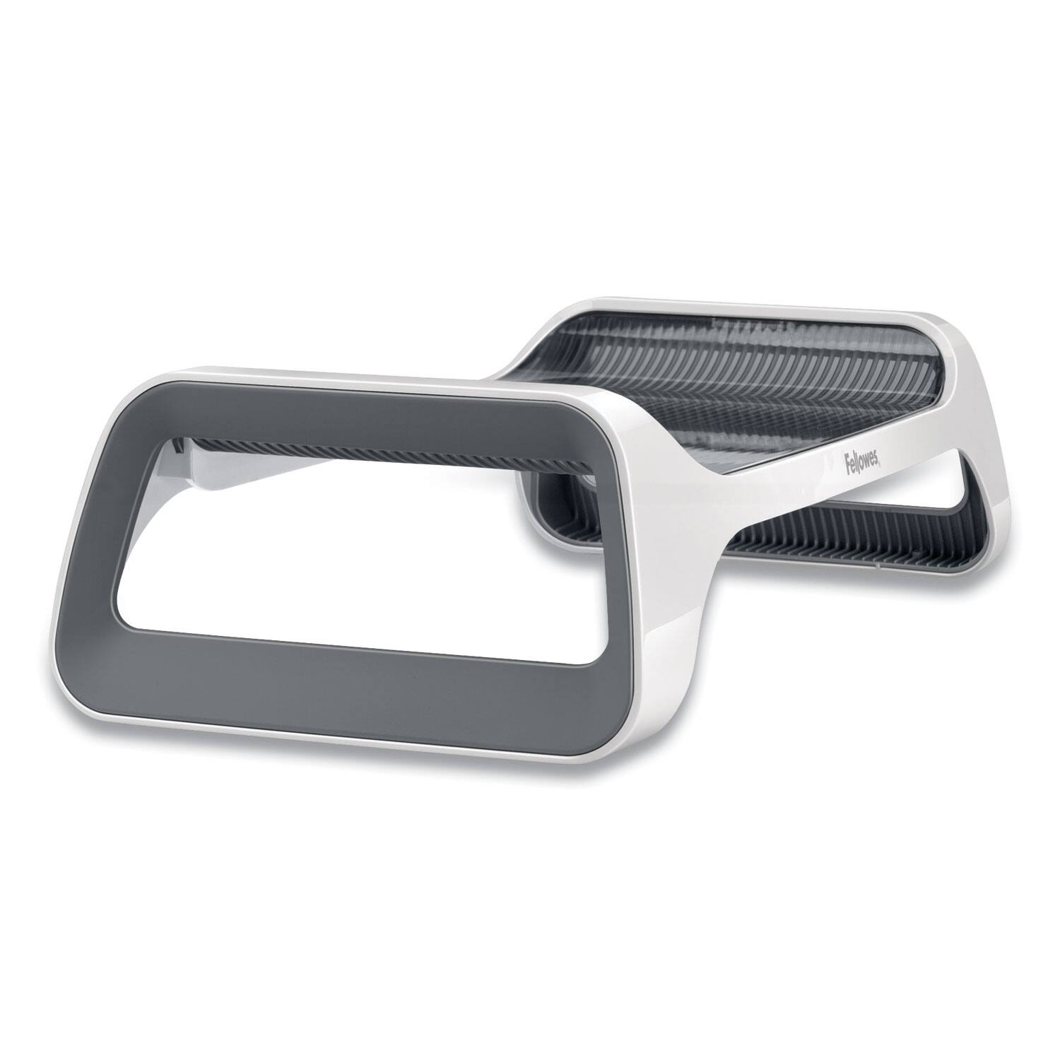 Alt View 1. Fellowes - I-Spire Series 20 in. x 8.88 in. x 4.88 in. Monitor Lift Supports 25 lbs./Gray - White/Gray.