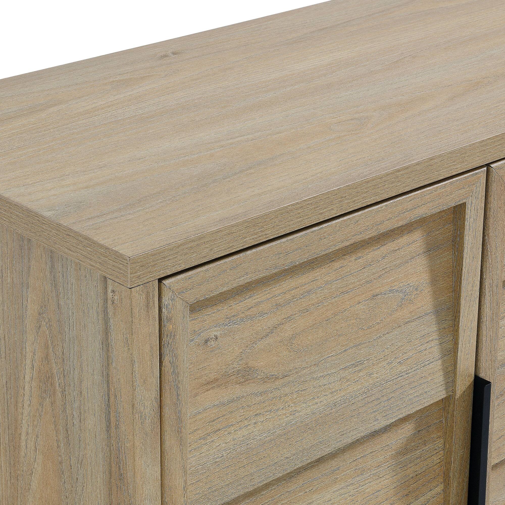 Alt View 6. Modway - Sinya 4-Door Sideboard by Modway - Light Oak.